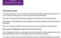 Communiqué de  Porinetia Ora: Teiva Manutahi: " Etat d’urgence sociale"