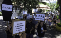 ​Des manifestants à Papeete pour dénoncer une "tyrannie sanitaire"