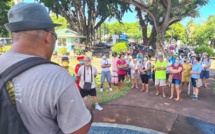 ​Une centaine de marcheurs contre l'appropriation des îles Actéon