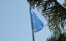 Le drapeau de l'ONU hissé à la Présidence de Polynésie
