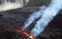 La Réunion: première éruption de l'année au Piton de la Fournaise