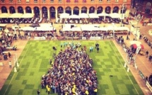Rugby: record de la plus grande mêlée du monde battu à Toulouse