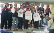 L’équipe de volley cadettes du lycée Aorai: Championne de France scolaire