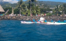 Tahiti Toa Va’a : Air Tahiti devant Team Opt et Matairea Hoe