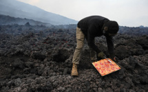 Pizza volcanique au Guatemala