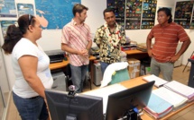 Tearii Alpha en visite au Port de pêche de Papeete