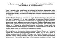 Communiqué du Gouvernement - le Gouvernement s'indigne des propos d'Oscar Temaru