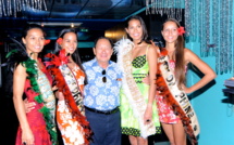 Robert Wan  récompense les gagnantes de Miss Tahiti 2013
