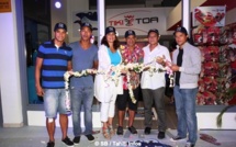 Beach Soccer : Inauguration d'une boutique de produits "coupe du monde" en présence de stars