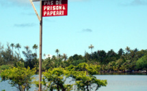 Protestation à Papeari sur le chantier de la future prison