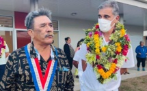 Le haut-commissaire en mission Civen à Mangareva