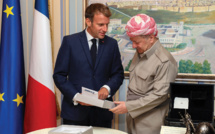 Irak: Macron à Mossoul, ancien bastion de l'EI, où la reconstruction tarde