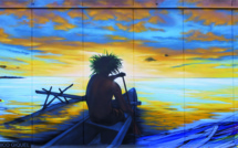 Tahiti, thème d'une fresque murale de 128 m2 à Paris