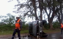 Accident spectaculaire mais sans conséquence grave