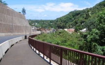 Insolite : un semi-remorque perd une mini tracto-pelle dans le col du Tahara’a