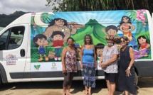 ​Le bibliobus de Moorea reprend des couleurs