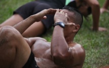 FITCAMP - Du Fitness version entraînement militaire à la Mairie de Pirae 