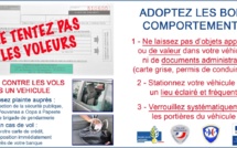 Prévention contre les vols dans les véhicules : des flyers pour sensibiliser