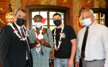 ​La judokate Clarisse Agbegnenou reçue à la présidence