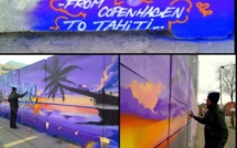 Une fresque murale pour Tahiti au centre de Copenhague...