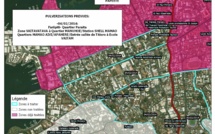 Lutte anti-vectorielle: cartographie des pulvérisations de la semaine