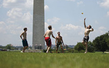 Le Roundnet, un jeu d'enfants devenu la coqueluche de grands sportifs