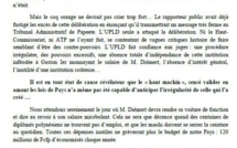 Communiqué UPLD : Le haut conseil est tombé bien bas