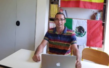 Remplacement de prof en visioconférence depuis Huahine