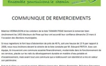 Municipales Pirae: les voeux de Béatrice Vernaudon