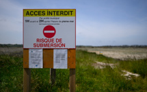 En baie de Lancieux, la mer monte et reprend en partie ses droits