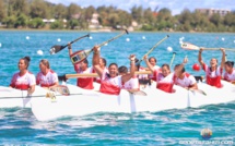 Carton plein pour les Tahitiennes au va'a à Saipan
