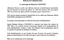 Réforme de l’administration:   Le mensonge de Monsieur Galenon ( communiqué de la Présidence)