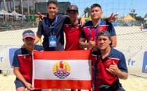 Trois Polynésiens en équipe de France de beach soccer