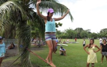 ‘Slackline’ - une nouvelle discipline à Tahiti