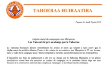 Communiqué: Précision du Tahoeraa Huiraatira sur la tournée législative partielle aux Marquises