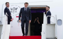 Le président français Emmanuel Macron est arrivé à Bali pour le G20