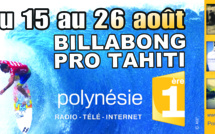 La Billabong Pro Tahiti en direct sur Polynésie 1ère !