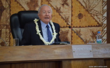 Gaston Flosse terminera son mandat au Sénat