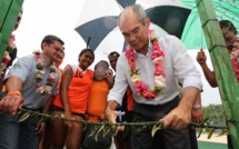 Inauguration d’un terrain de beach-volley à Fautaua
