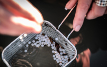 Manifestation sur une plage de Loire-Atlantique contre la pollution aux billes de plastique