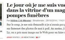 Elle découvre sa photo dans un magasin de pompes funèbres