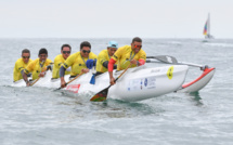 Cinq équipages tahitiens à la Vendée Va'a