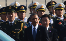 Barack Obama arrive à Pékin, première étape de sa tournée asiatique