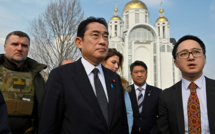 Le Premier ministre japonais en Ukraine