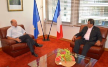 Edouard Fritch reçu par le président du Congrès de la Nouvelle-Calédonie