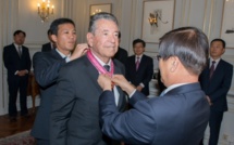 L'ancien consul de Corée en Polynésie française Bernard Baudry honoré