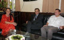 La ministre en charge de la formation professionnelle reçoit le vice-recteur