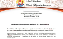 Condoléances pour le décès du père de Philip Schyle