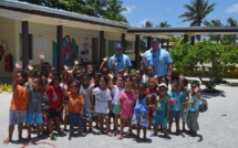 HAO : la gendarmerie dispense une formation de permis cycliste au profit des élèves de maternelle.