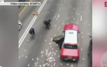 Hong Kong: près de 2 millions de dollars sur la chaussée